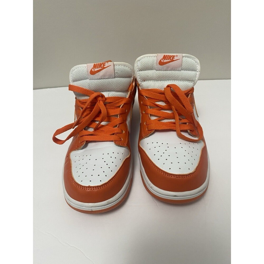 Nike Dunk Low Orange White Retro Low Top Basketball Sneakers size 8.5 mens